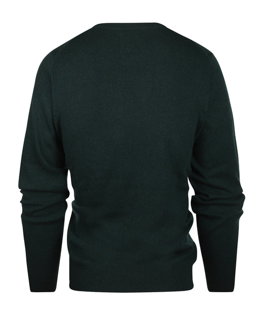 Round Neck Cashmere Sweater | Green