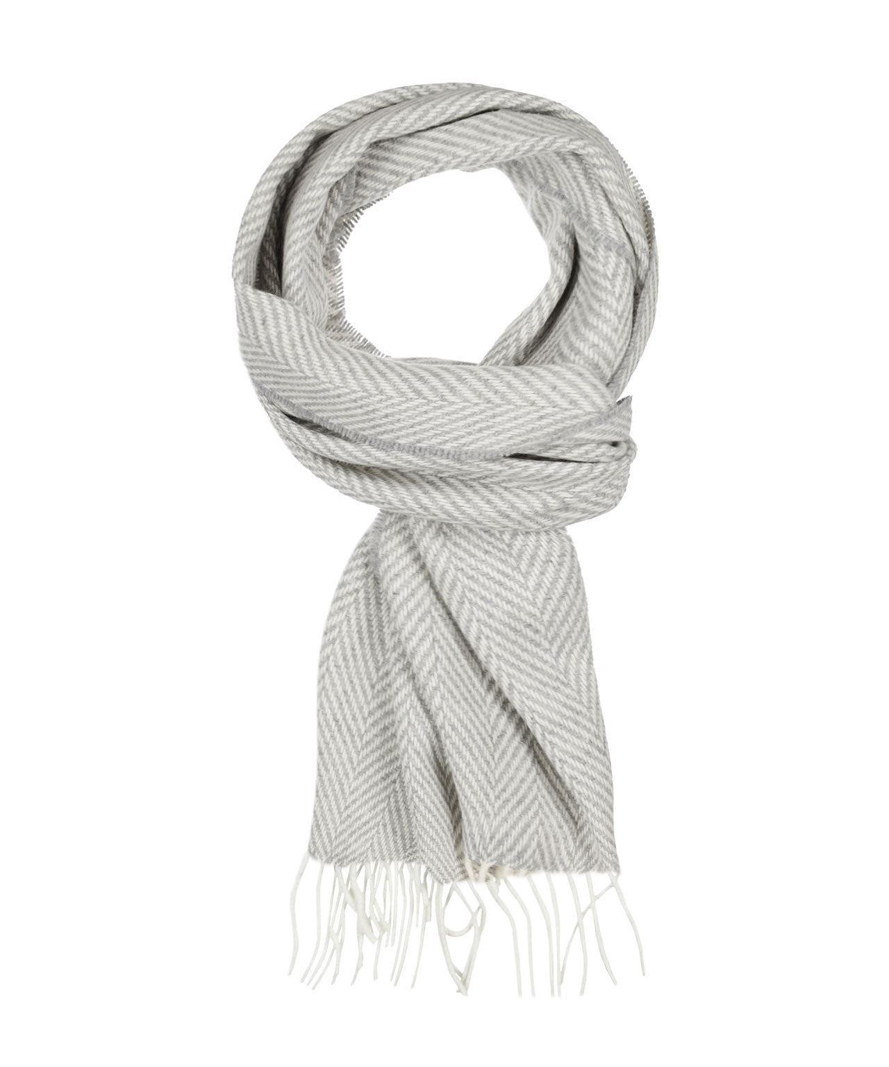 Lambswool/Cashmere Scarf | Light Grey