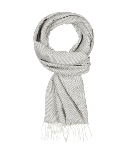 Lambswool/Cashmere Scarf | Light Grey