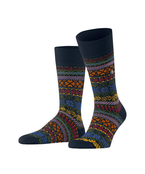 Burlington Country Fair Isle sok | Blauw