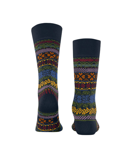 Burlington Country Fair Isle sok | Blauw