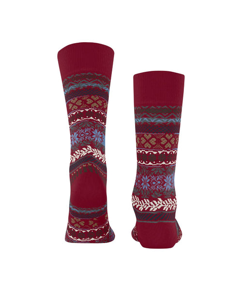 Burlington Country Fair Isle sok | Rood