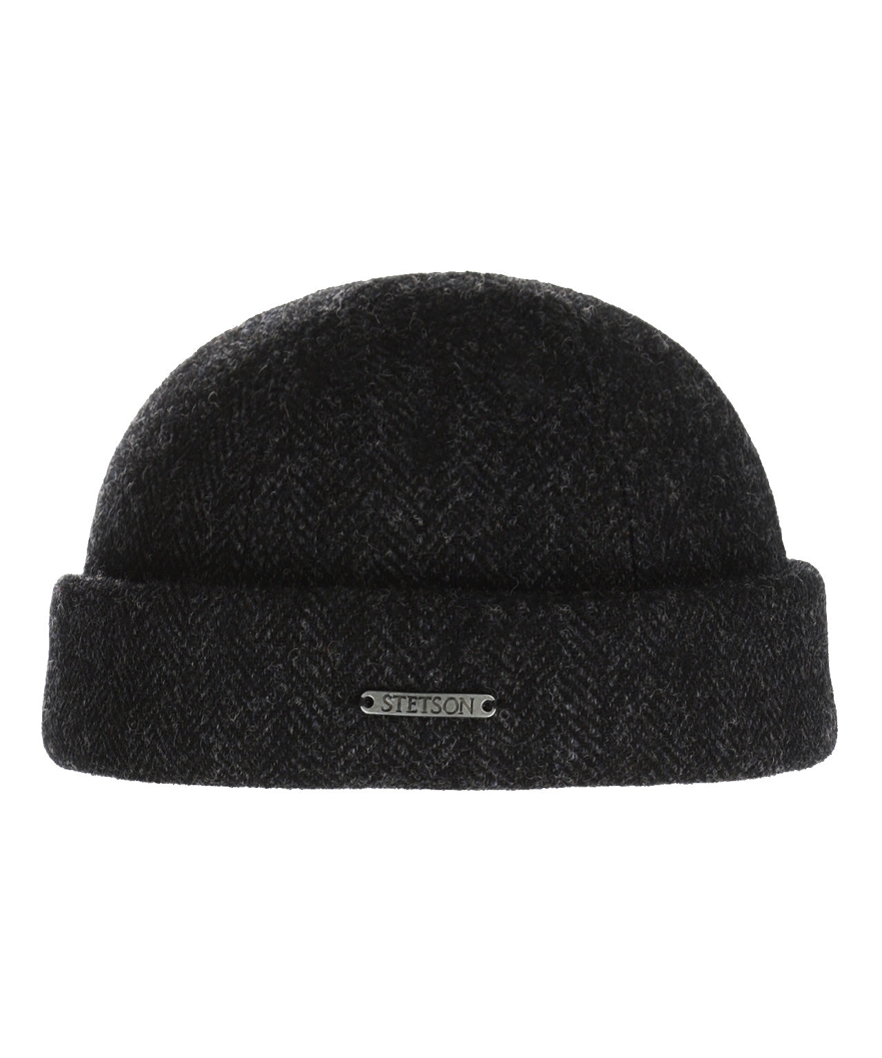 Docker Wool Herringbone | Zwart