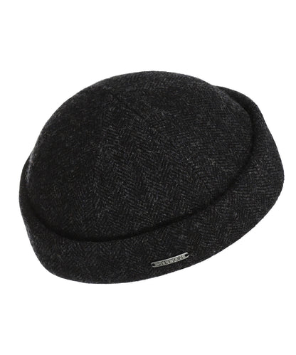 Docker Wool Herringbone | Zwart