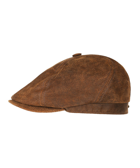 Stetson 6-Panel-Cap aus Schweinsleder | Braun