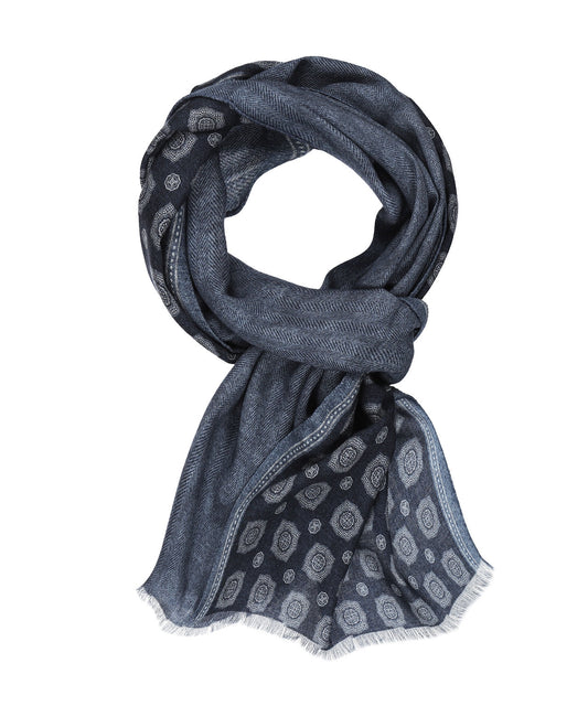 Sjaal Wol 40X180cm | Indigo