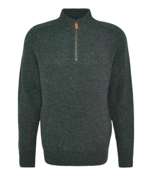 Barbour Talder Half Zip Knitted | Groen