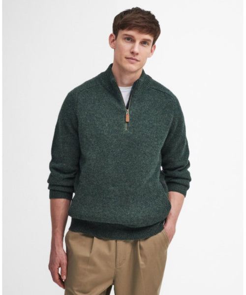 Barbour Talder Half Zip Knitted | Groen