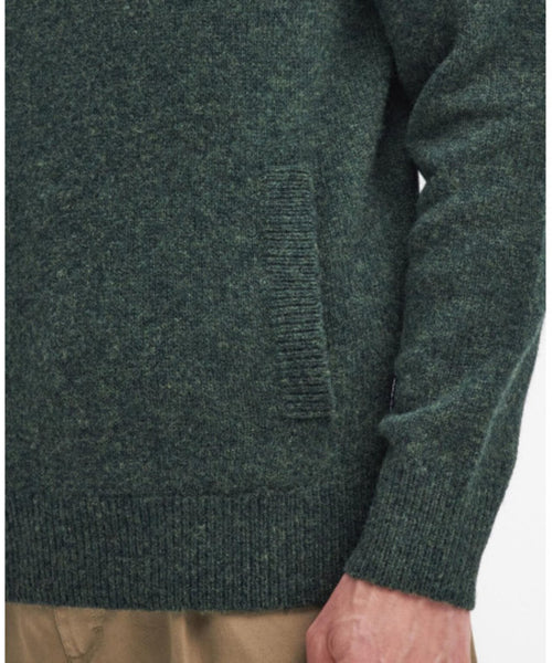 Barbour Talder Half Zip Knitted | Groen
