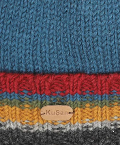 Muts Wol Fleece Lining | Blauwgroen