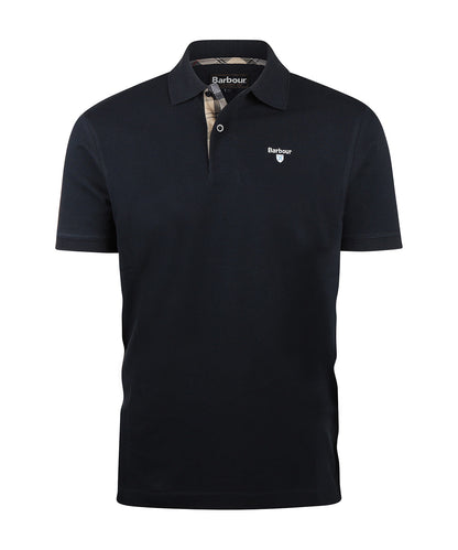 Tartan Pique Polo | New Navy