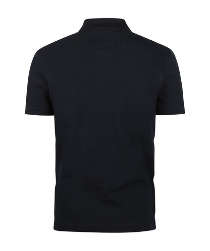 Tartan Pique Polo | New Navy