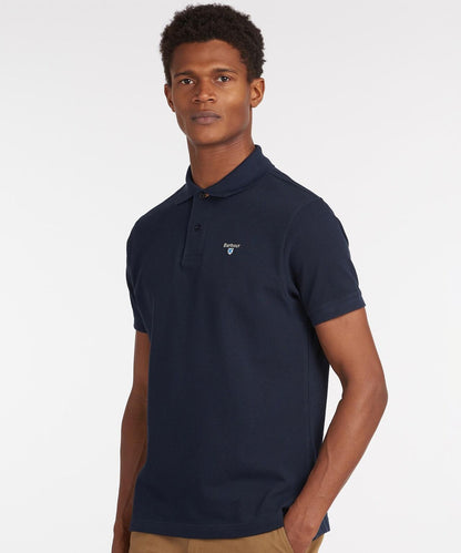 Tartan Pique Polo | New Navy