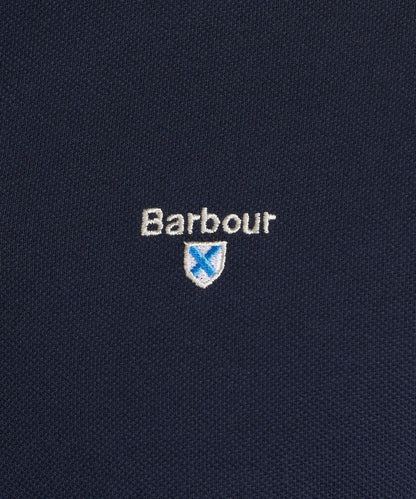 Tartan Pique Polo | New Navy