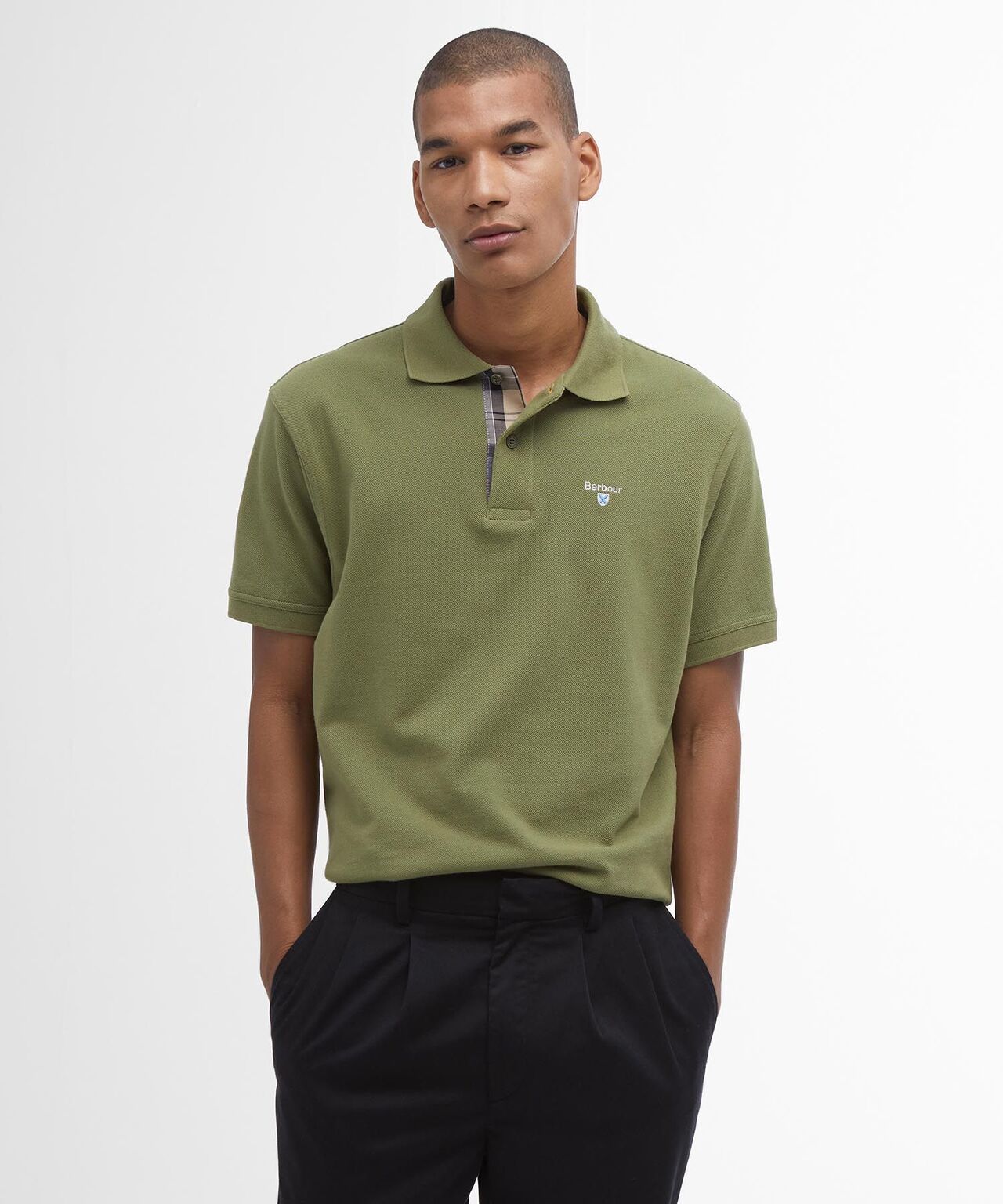 Barbour Tartan Piqué Polo | Grün