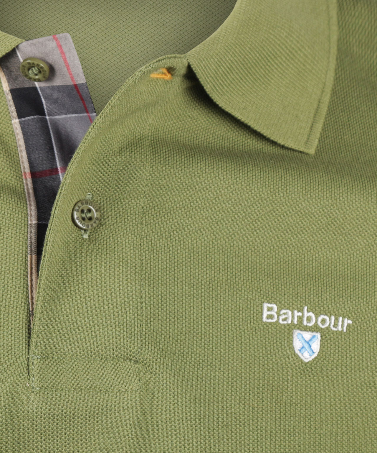 Barbour Tartan Piqué Polo | Grün
