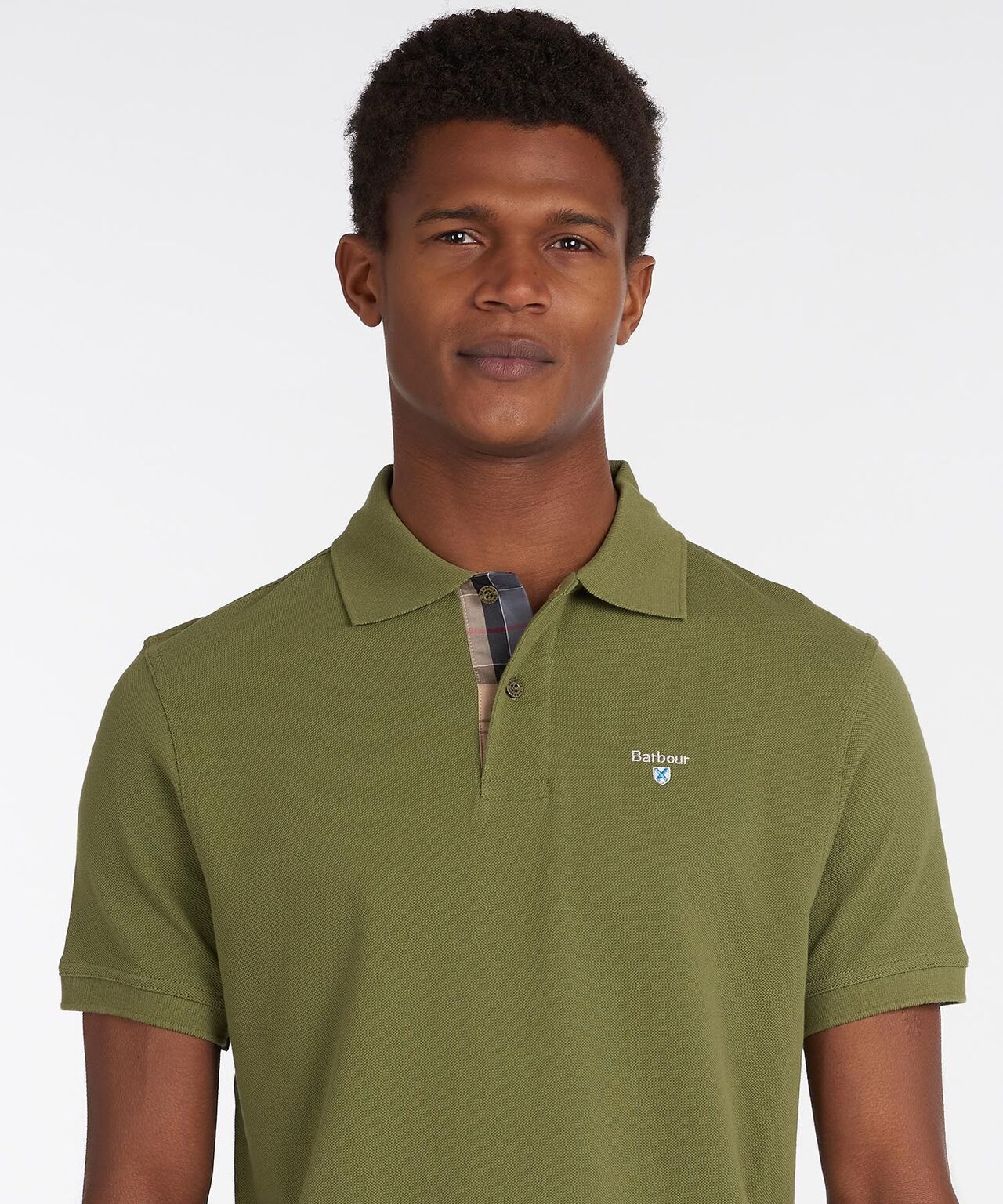 Barbour Tartan Piqué Polo | Grün