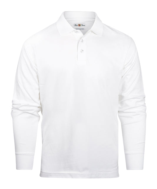 Reed Polo Langarm | Weiß