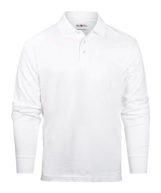 Poloshirts lange mouw voor heren