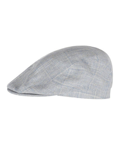 Klassische Kappe aus Viskose/Leinen | Blau