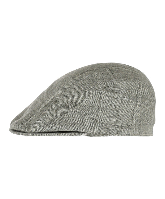 Klassieke Cap 85% Viscose 15% Linnen | Groen Ruit