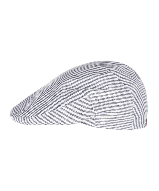 Cap Klassiek Linnen/Katoen | Blauw Wit Streep