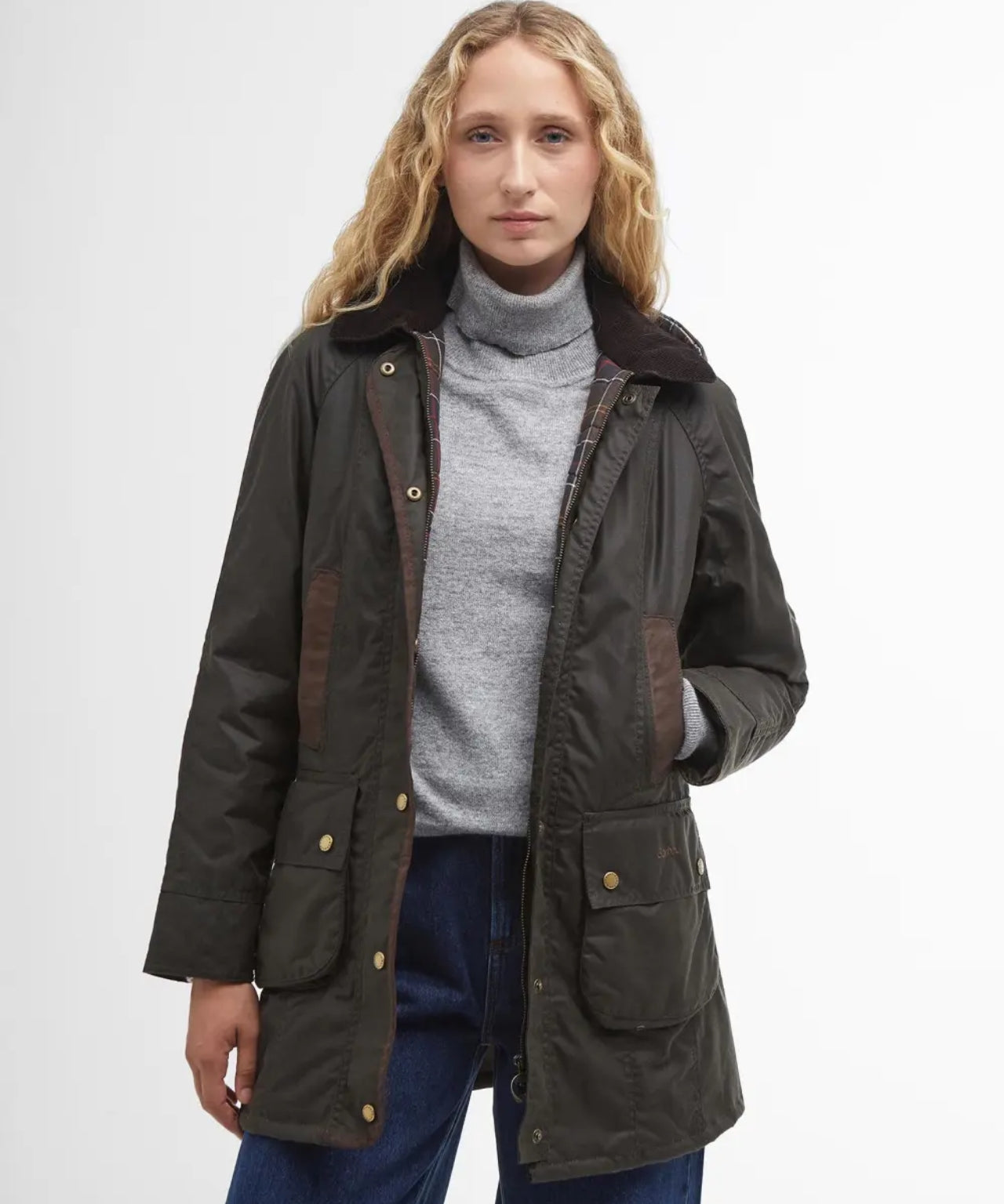 Barbour Bower Wachsjacke Damen | Grün