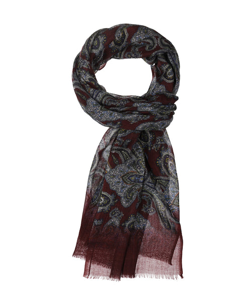 Sjaal Wol 70X180 CM | Bordeaux Rood
