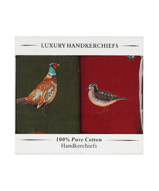 Zakdoeken 2-Pack | Bordeaux Groen