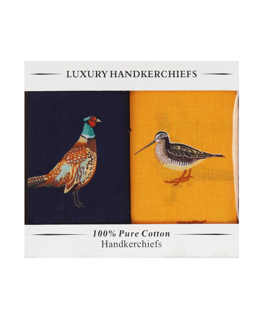 Zakdoeken 2-Pack | Navy Geel