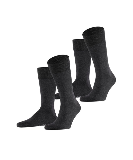 Falke 2er-Pack Happy | Grau