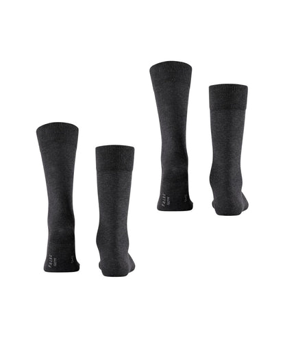 Falke 2er-Pack Happy | Grau