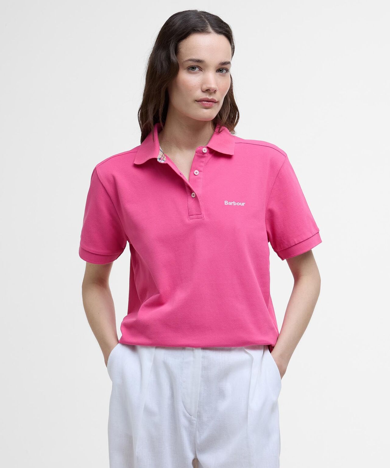 Barbour Bowford Polo Dames Roze The English Hatter