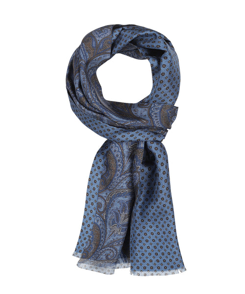 Sjaal 100% Zijde | Blauw