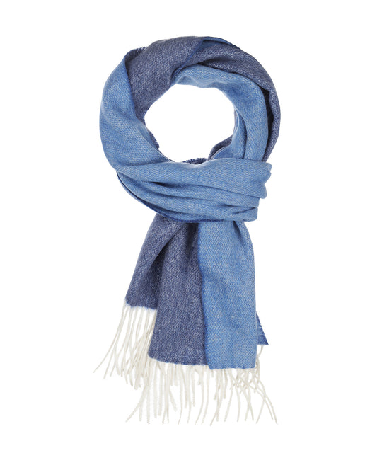 Sjaal 100% Cashmere | Licht/Donker Blauw