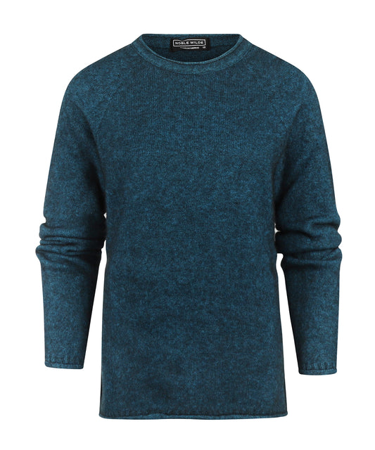 Noble Wilde Rundhalsausschnitt Damen | Blau