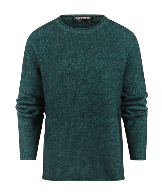 Noble Wilde Rundhalsausschnitt Damen | Grün