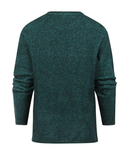 Ronde Hals Dames | Groen melange