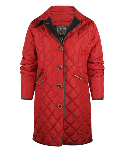 Wellington Steppjacke für Damen | Rot