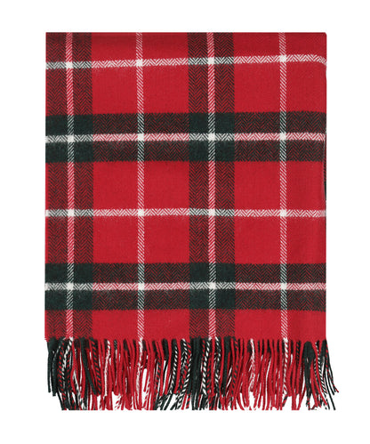 Plaid Lamswol 140X180 CM | Rood Tartan