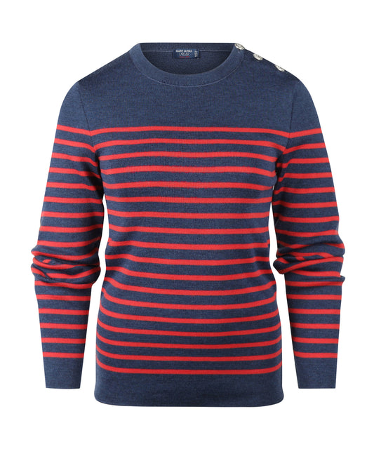 Saint James Pullover Maree IIR | Blau