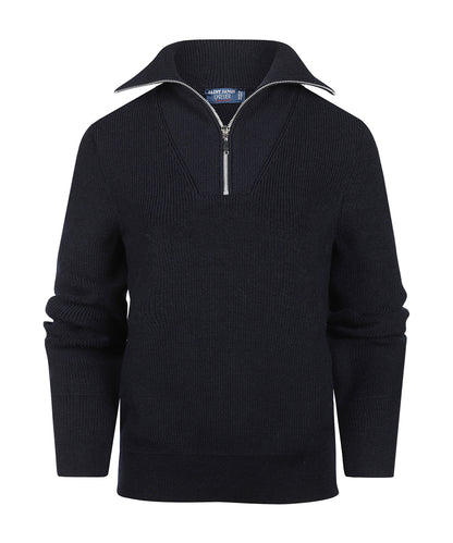 Saint James Damen-Pullover mit Reißverschluss | Marineblau