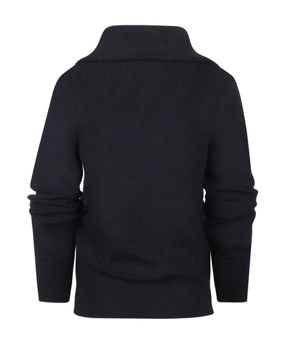 Saint James Damen-Pullover mit Reißverschluss | Marineblau