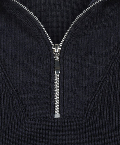 Saint James Damen-Pullover mit Reißverschluss | Marineblau