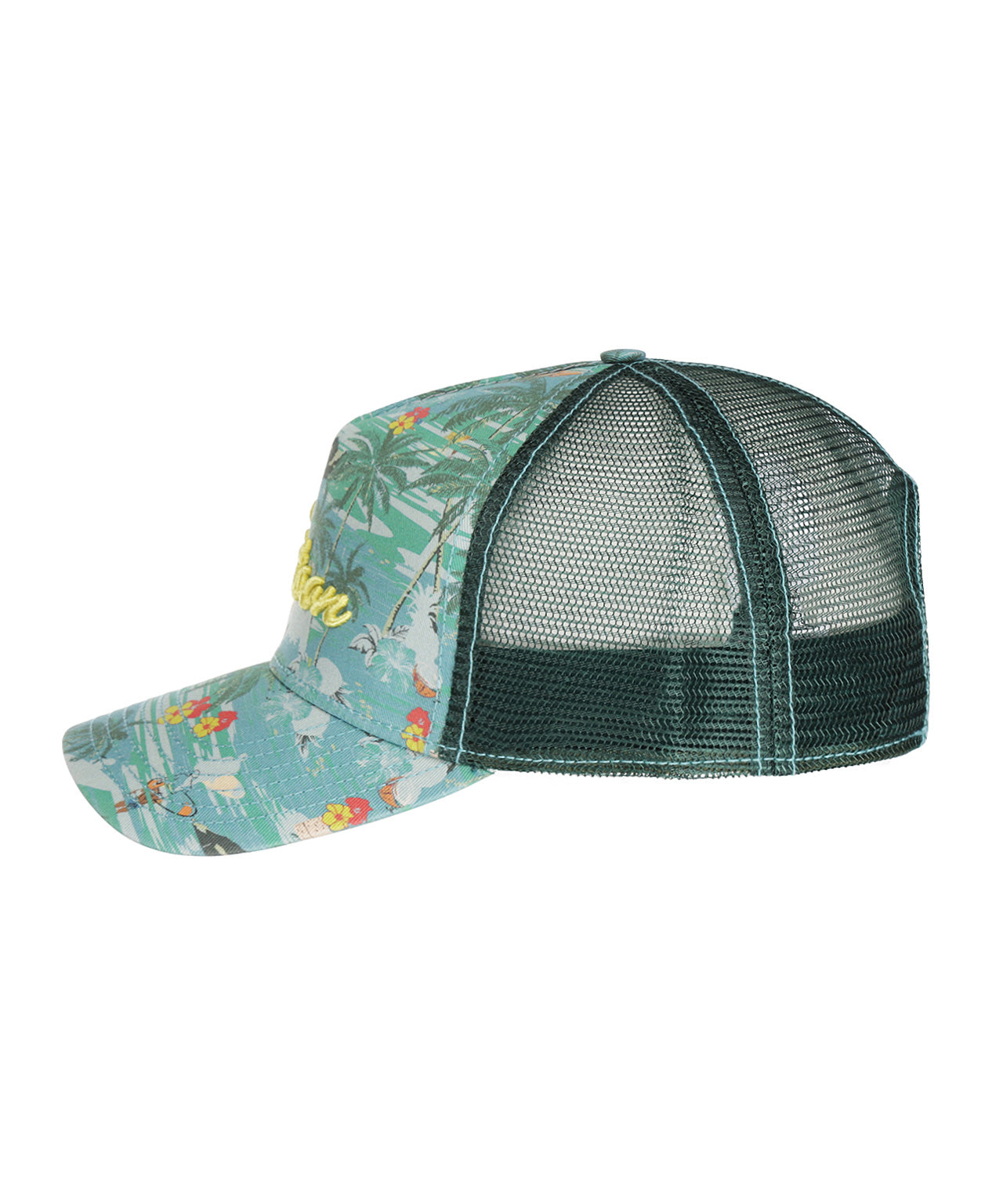 Stetson Trucker Cap Aloha Print | Green
