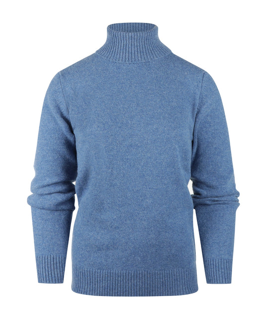 William Lockie Damen Kol Lammwolle | Blau