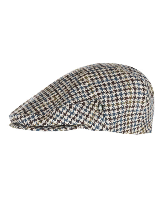Klassieke Cap | Blauw Wit Houndstooth