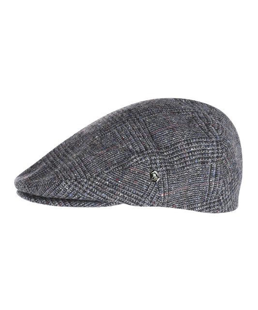 Klassieke Cap | Blauw Grijs Tweed