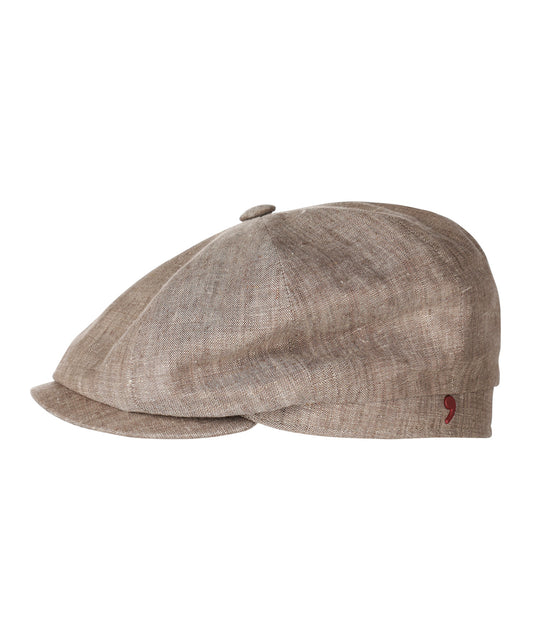 Ballon Cap 100% Linnen | Bruin