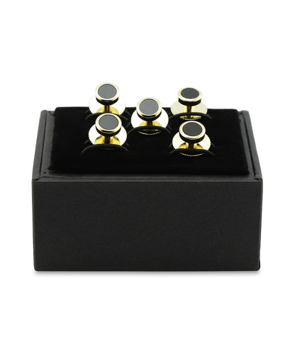 Dress Studs per set 5 stuks | Goud Zwart